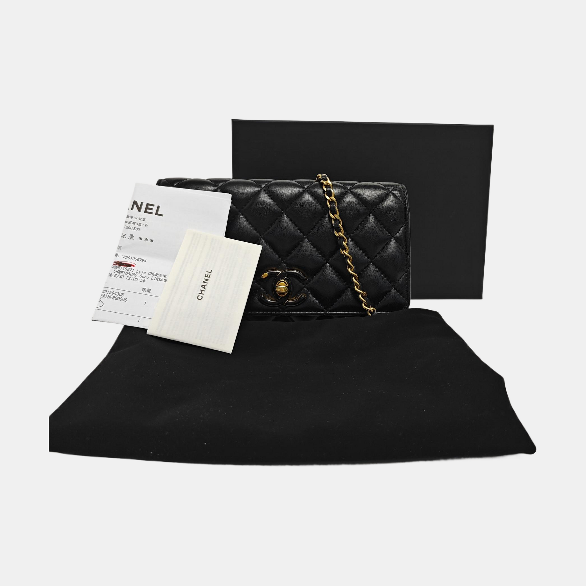 24A Mini Lambskin Black