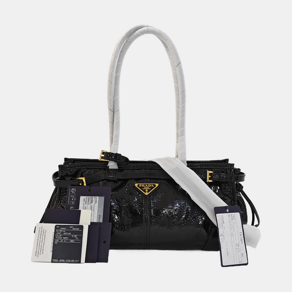 Bonnie Medium Patent Leather Black