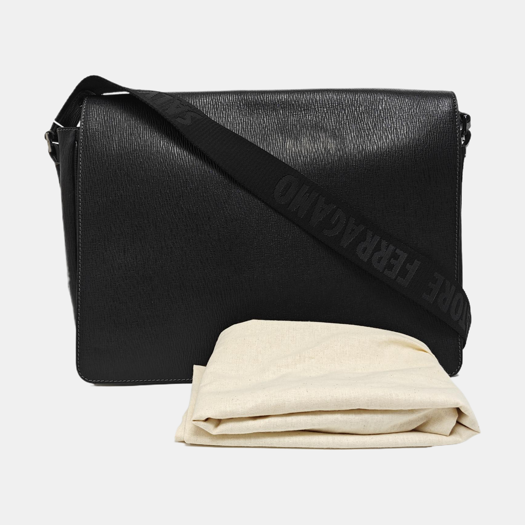 Calfskin Shoulder Bag Black