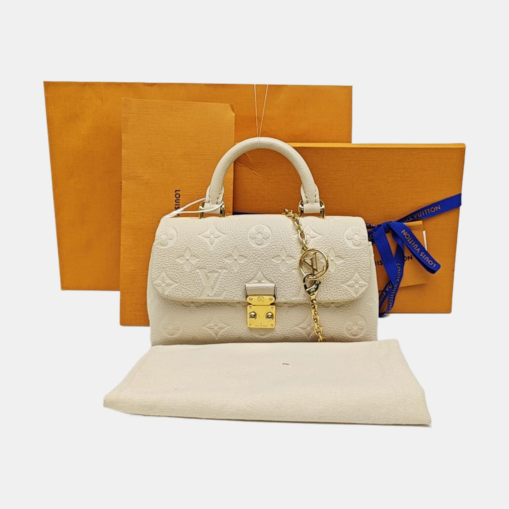 NANO MADELEINE Nano Monogram Calfskin Beige