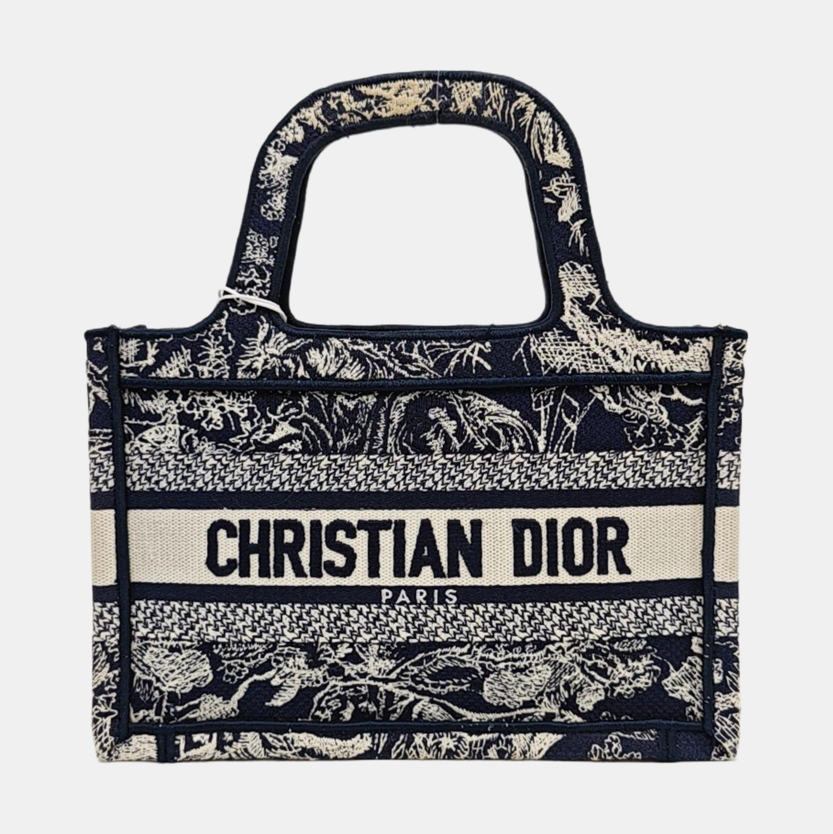 Authenticated pre-owned  Book Tote Mini Fabric Blue - Tote Bag at Looply