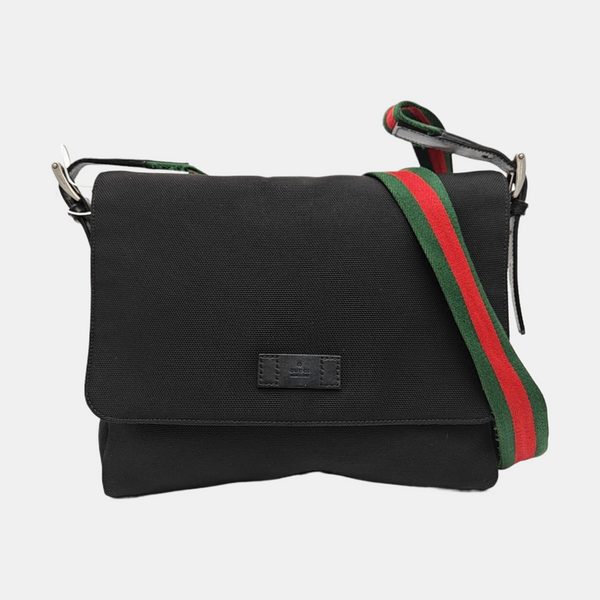 Canvas Shoulder Bag Black