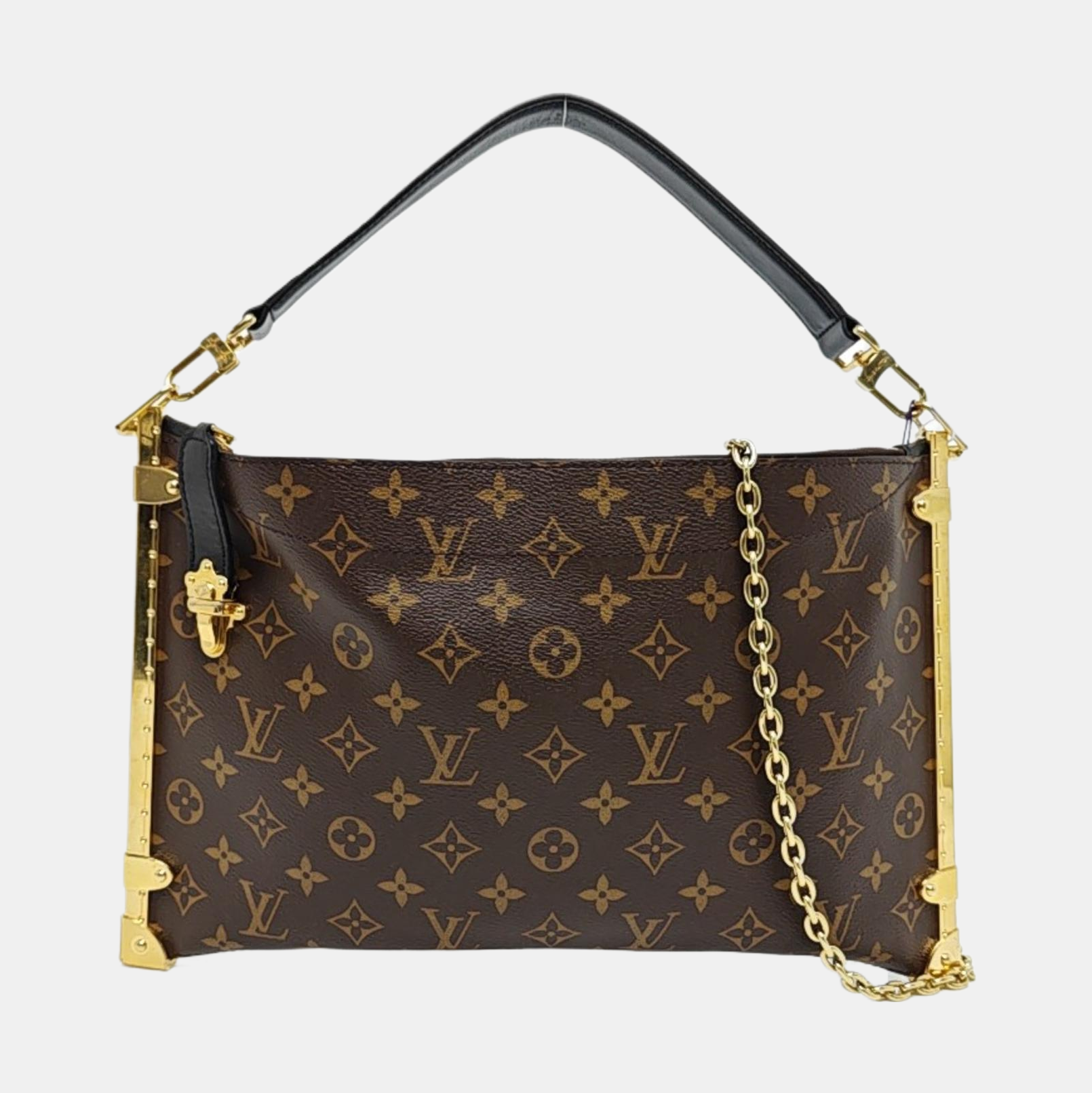 TRUNK Monogram Coated Canvas Brown