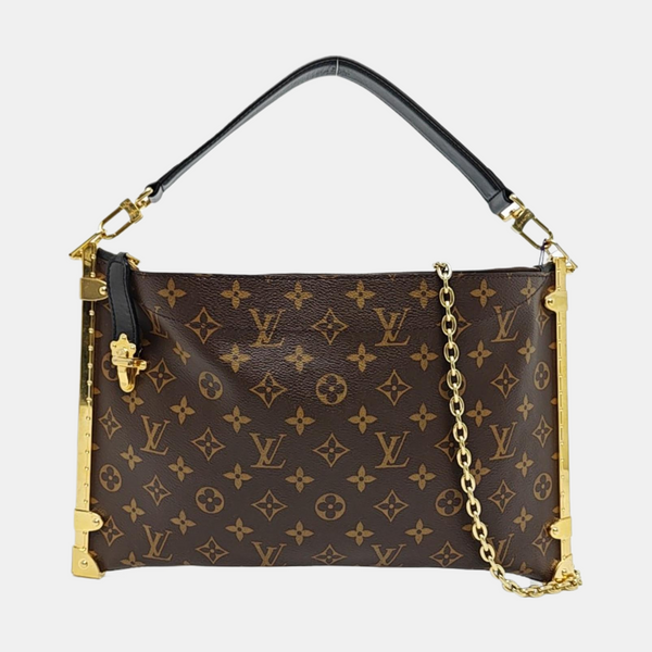 TRUNK Monogram Coated Canvas Brown