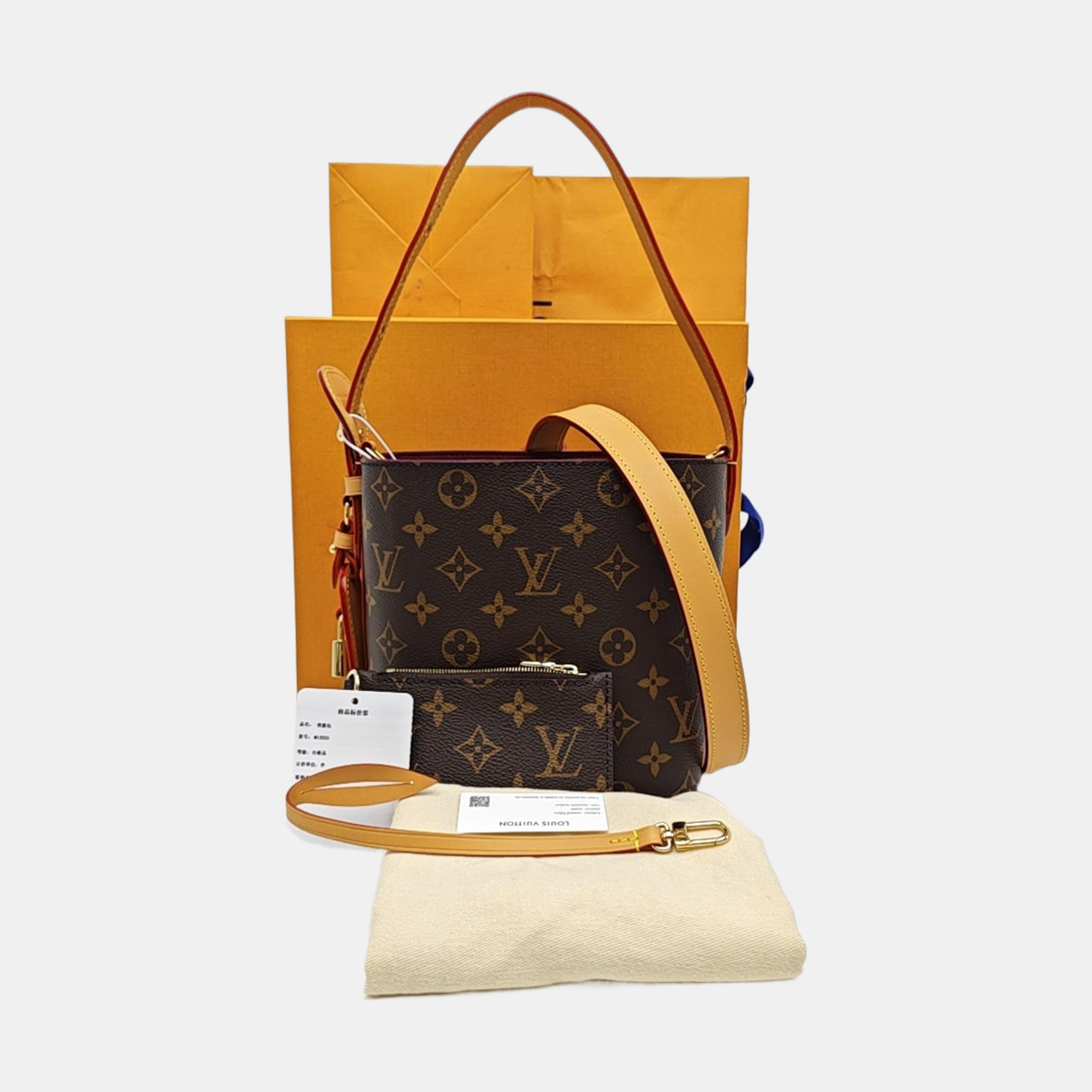 ALL IN Monogram Coated Canvas Brown