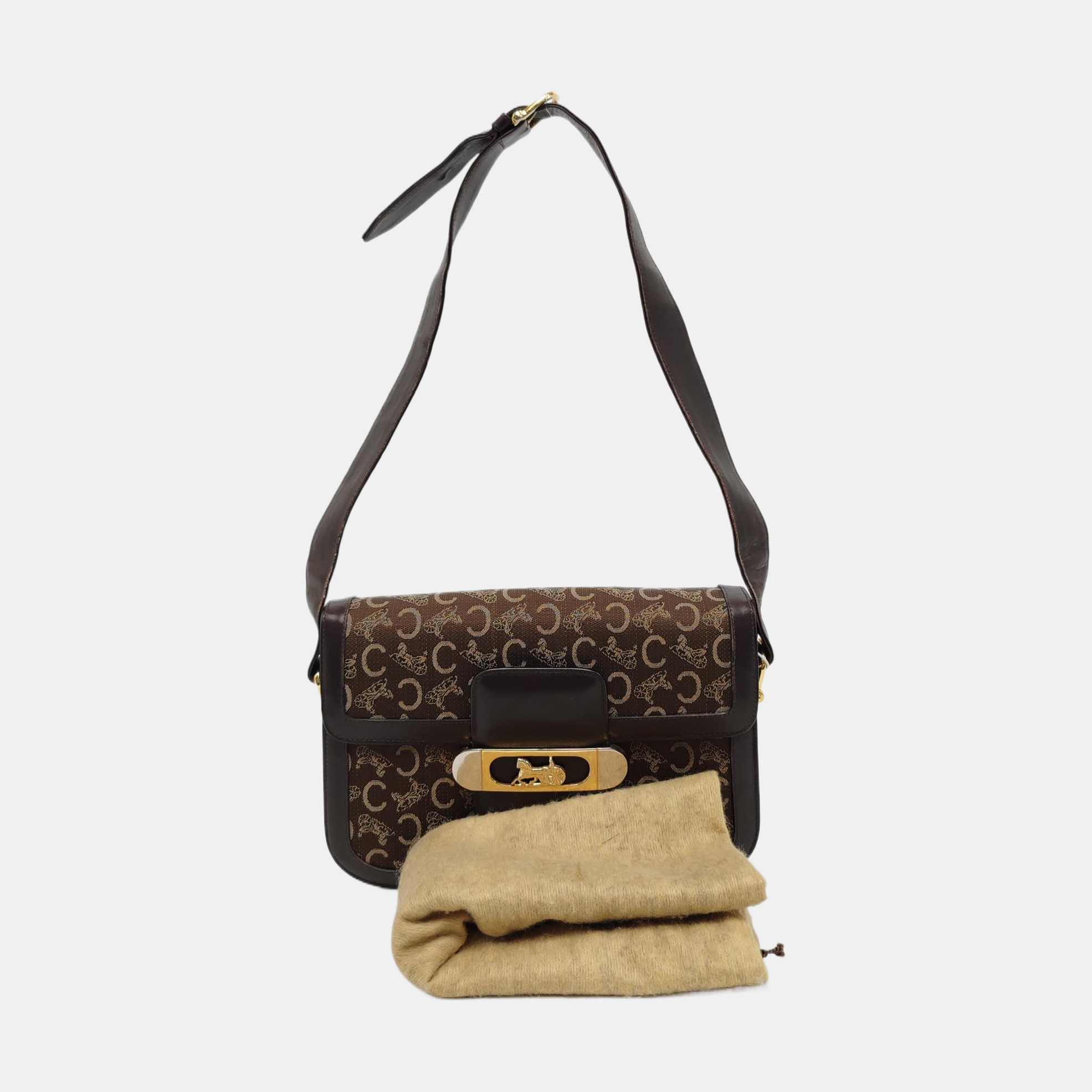Canvas Shoulder Bag Brown