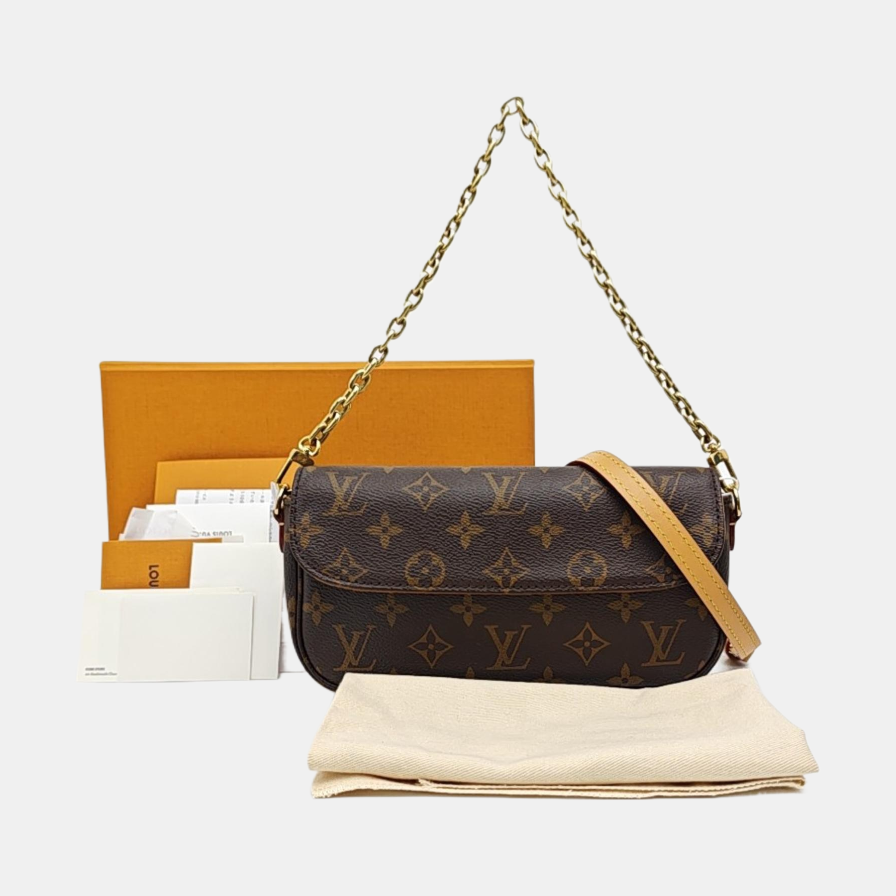 IVY Monogram Coated Canvas Brown