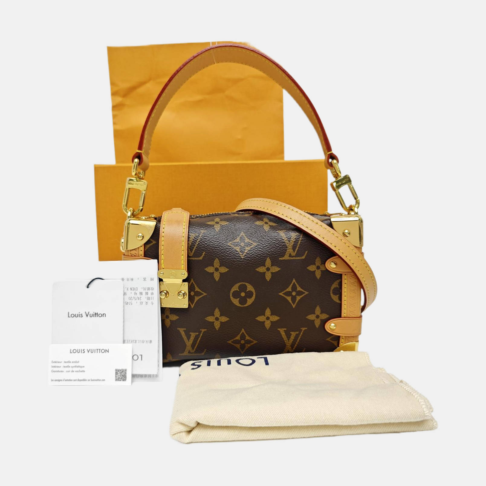 SIDE TRUNK PM Monogram Coated Canvas Brown