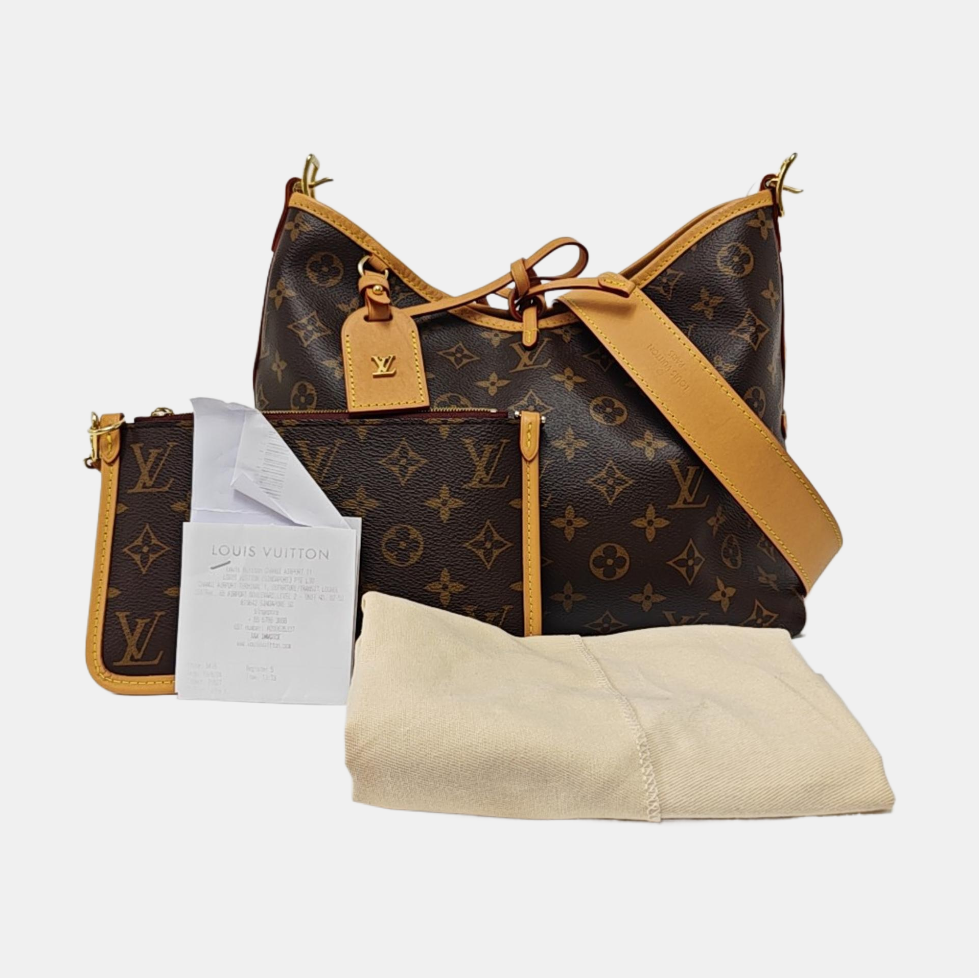 CARRYALL PM Monogram Coated Canvas Brown