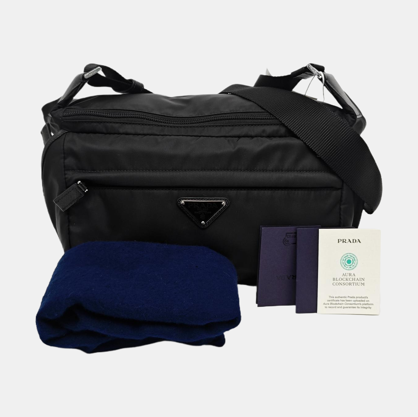 Nylon Shoulder Bag Black