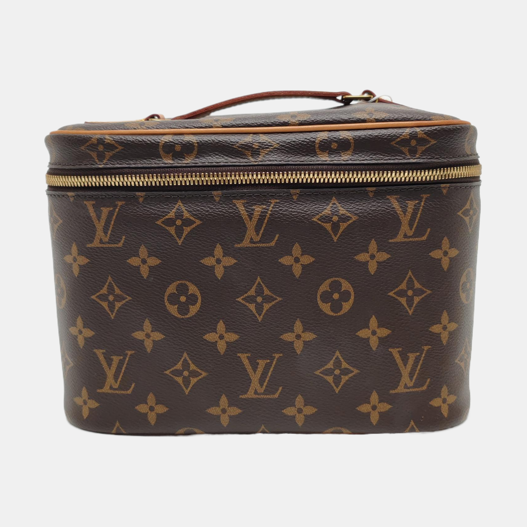 NICE Monogram Coated Canvas Brown