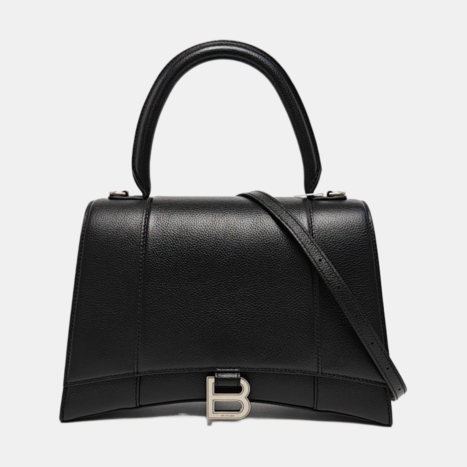 Hourglass Small Calfskin Black