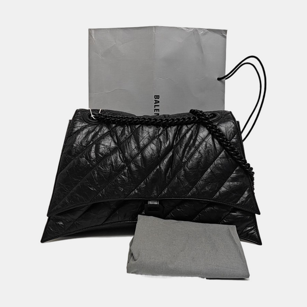 Crush Quilted Calfskin Black