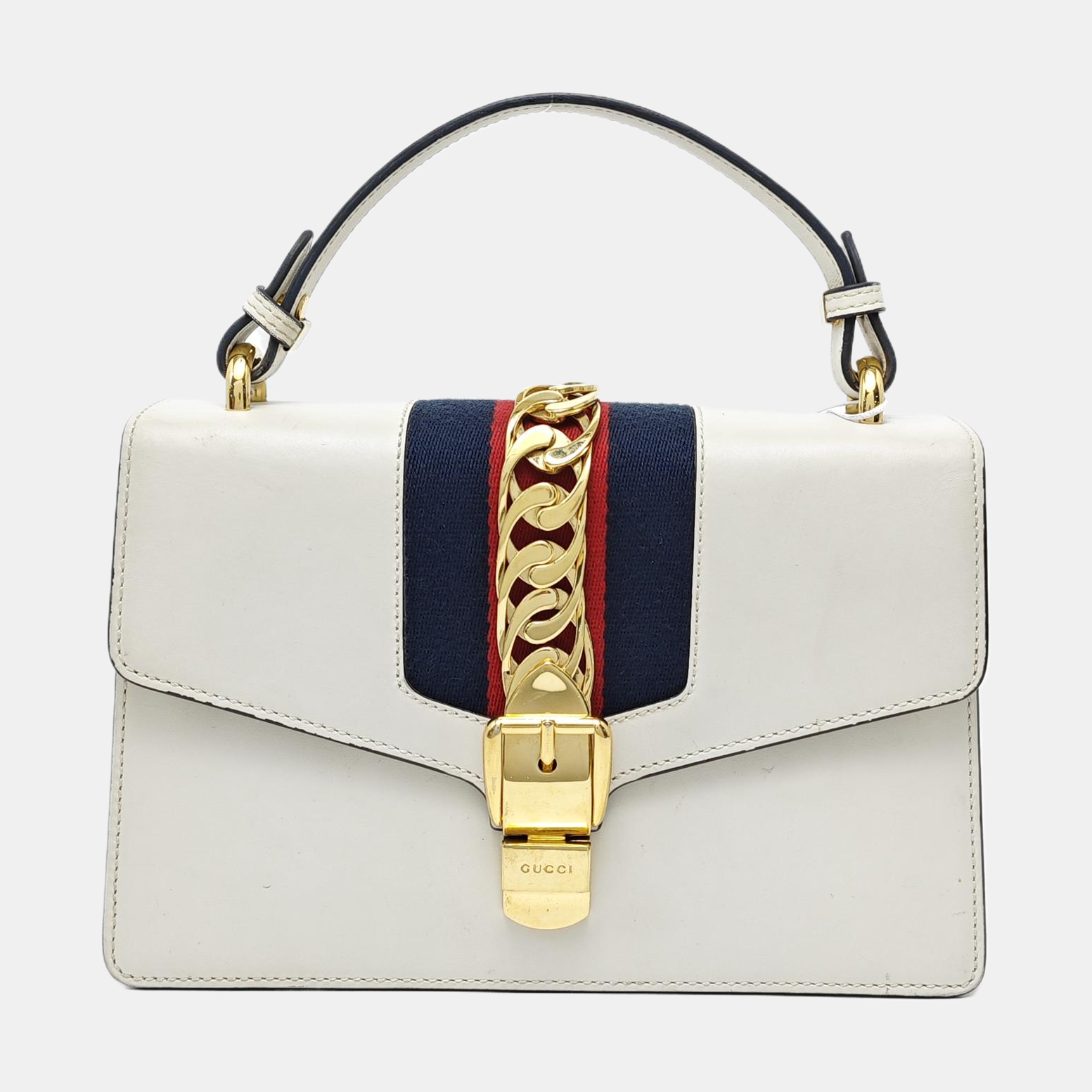 Sylvie Small Calfskin White