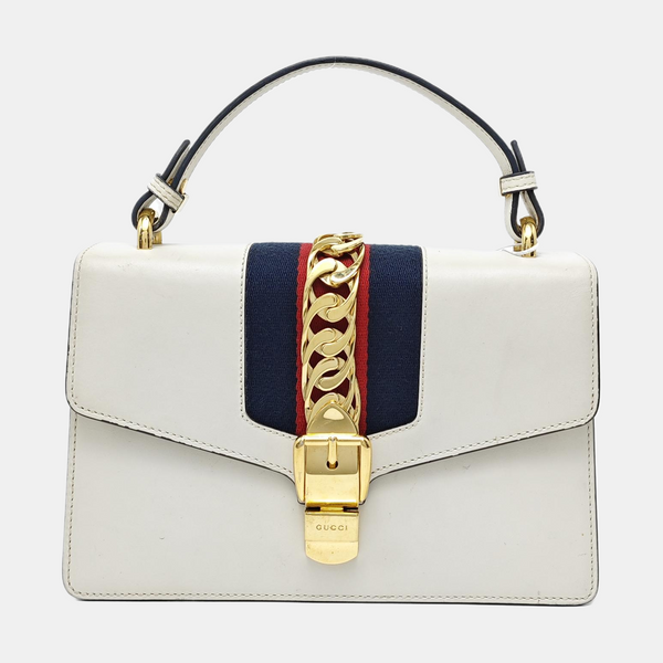 Sylvie Small Calfskin White