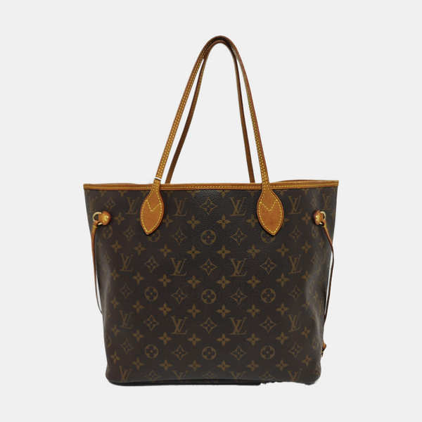 NEVERFULL MM Monogram Coated Canvas Brown