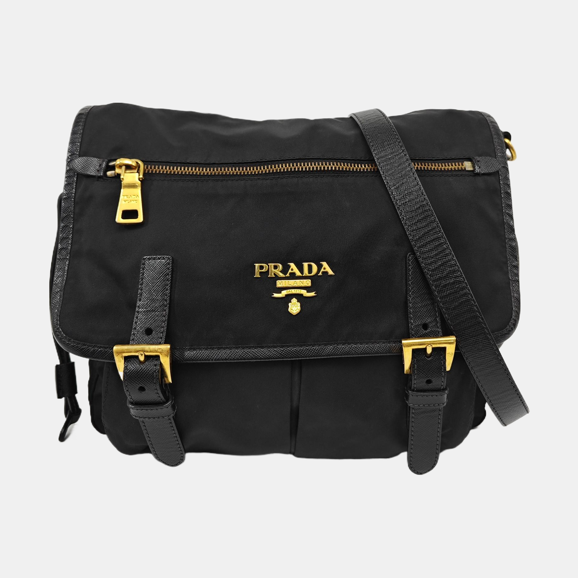 Vela Messenger Bag Nylon Black
