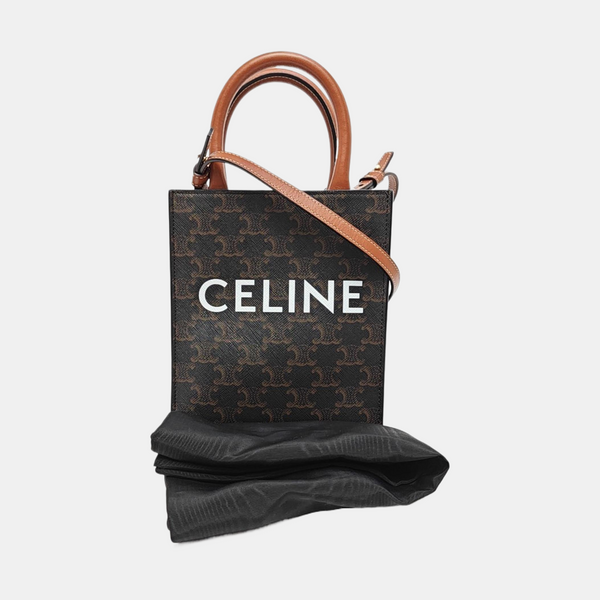 CABAS CELINE Mini Coated Canvas Brown