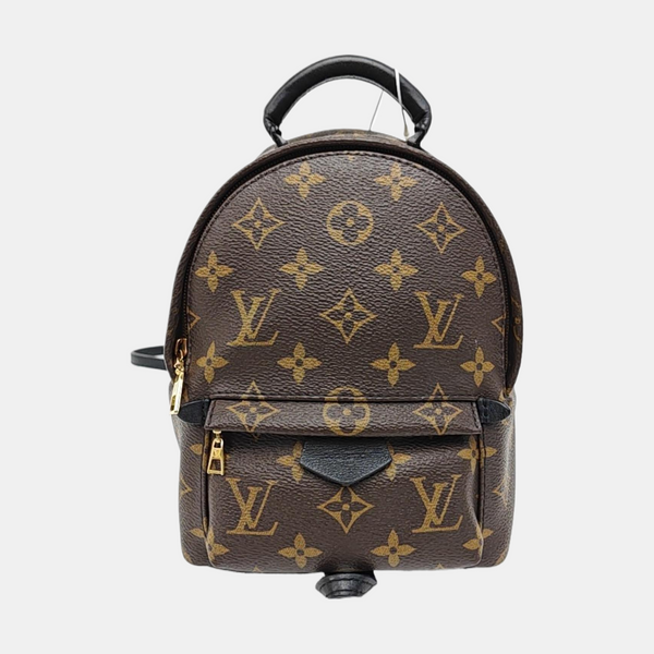 PALM SPRINGS Mini Monogram Coated Canvas Brown