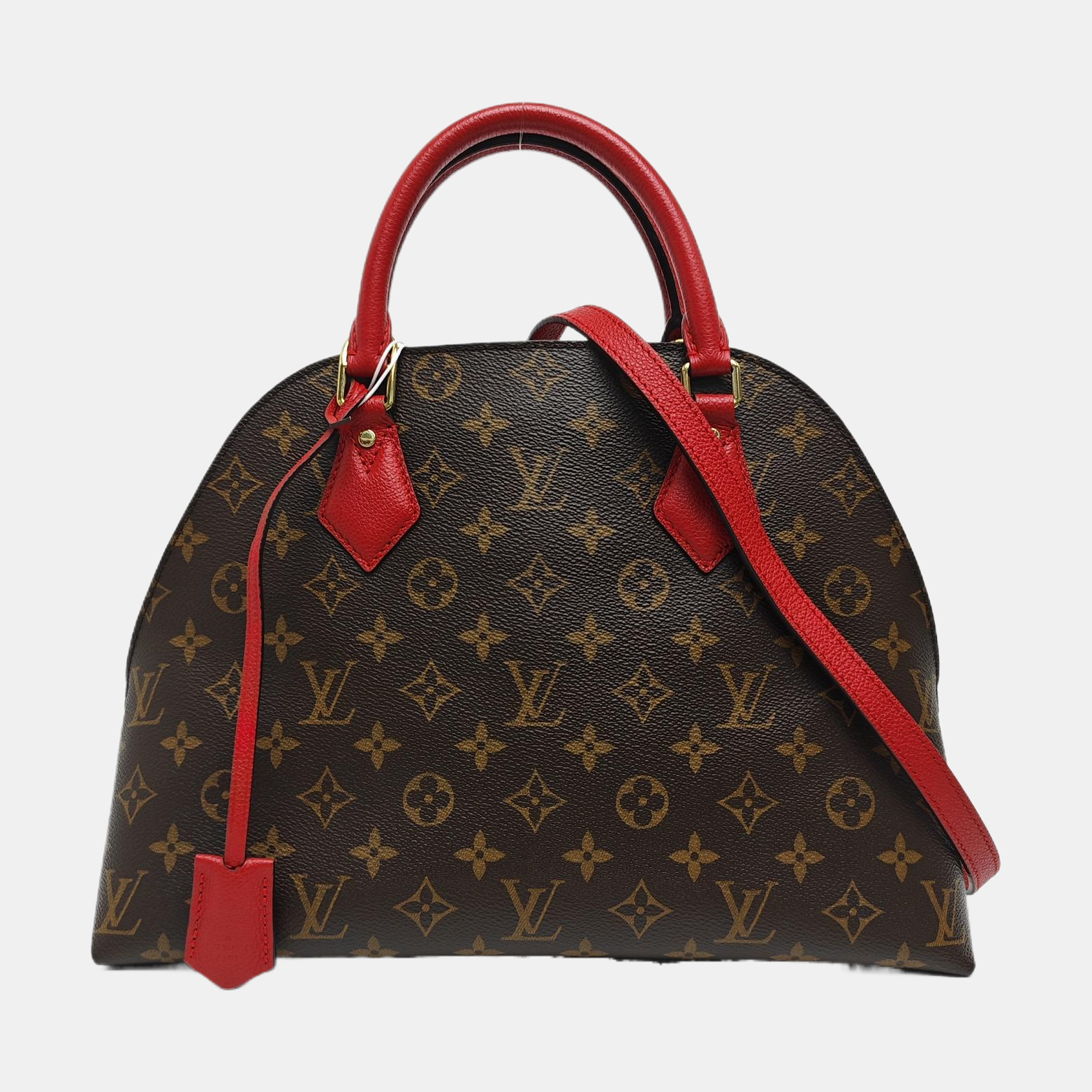 ALMA BNB MM Monogram Coated Canvas Brown