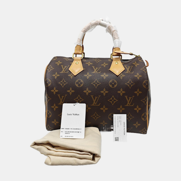 SPEEDY 25 Monogram Coated Canvas Brown