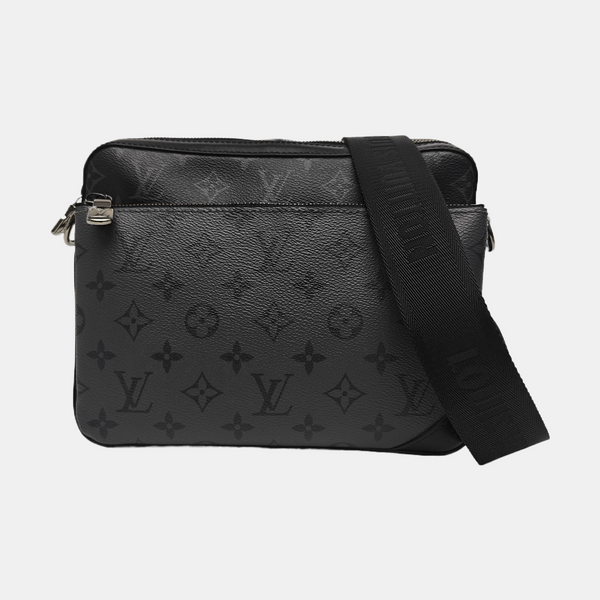 TRIO Monogram Coated Canvas Gray
