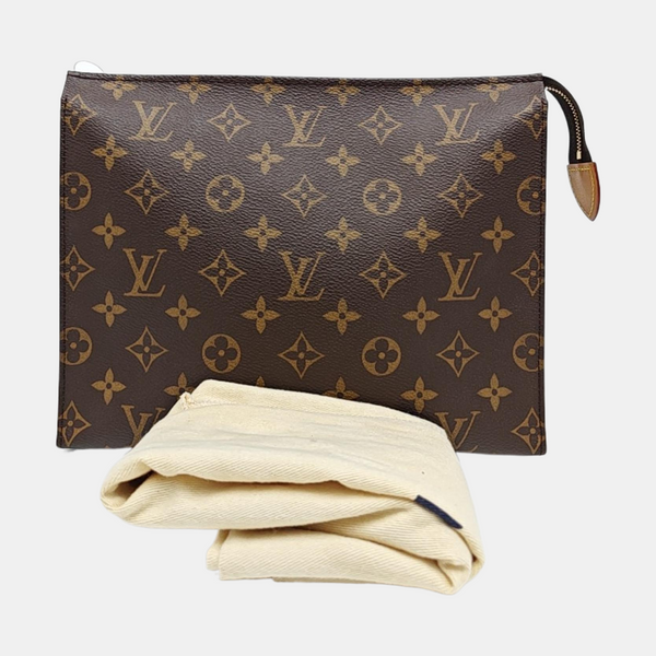 TOILET POCKET 26 Monogram Coated Canvas Brown