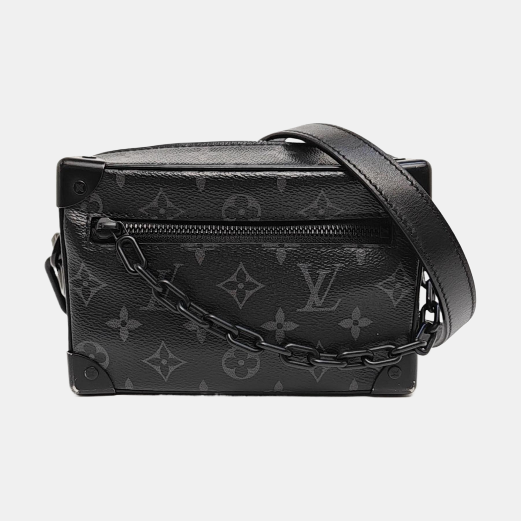 SOFT TRUNK Mini Monogram Coated Canvas Black