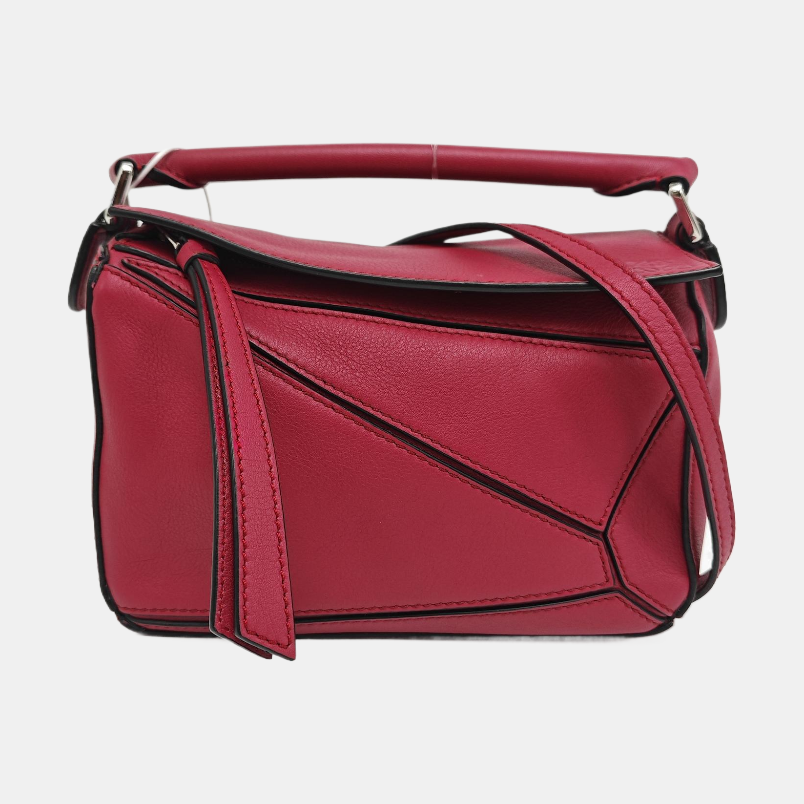 Puzzle Mini Calfskin Red