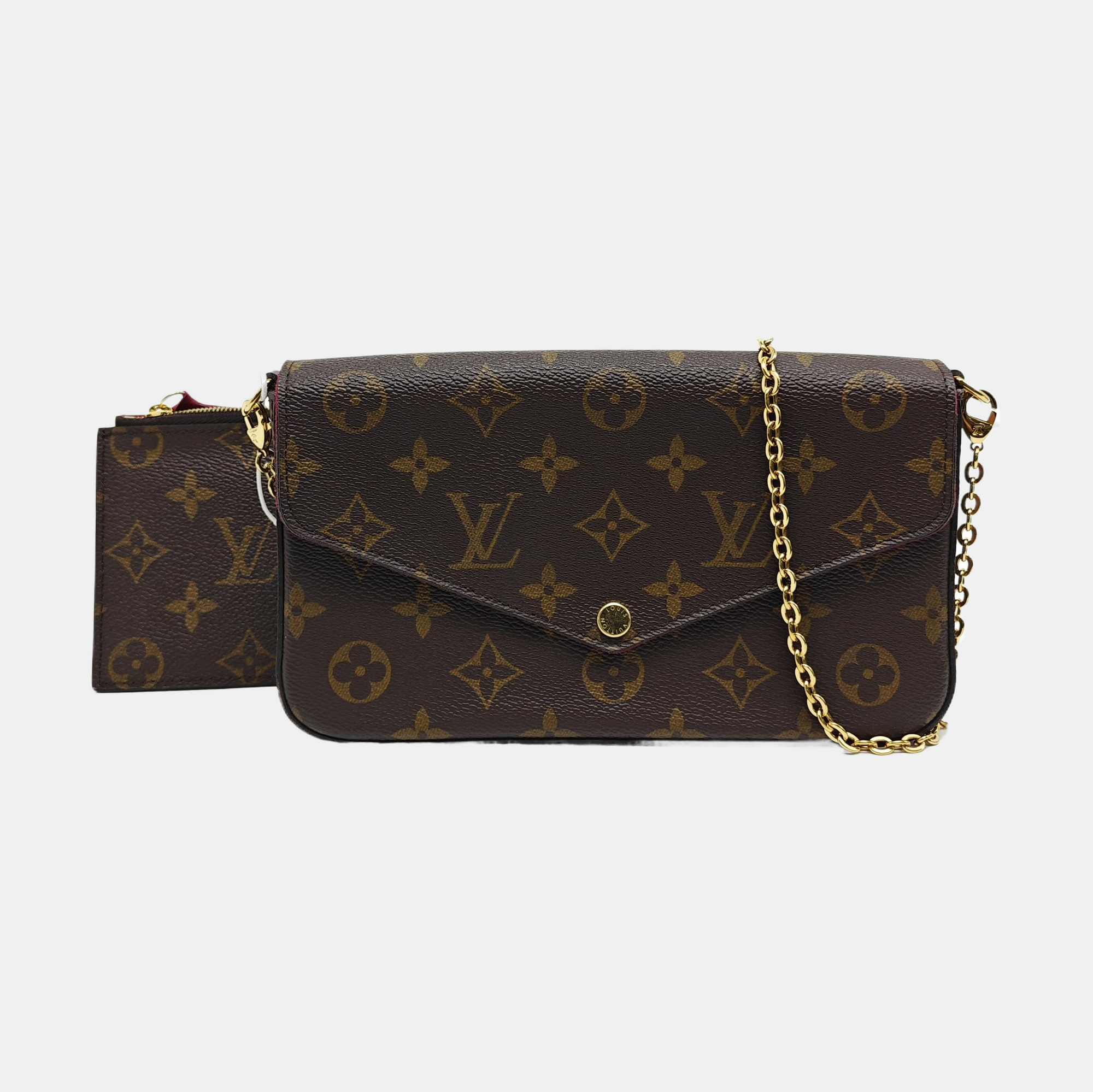 FÉLICIE Monogram Coated Canvas Brown