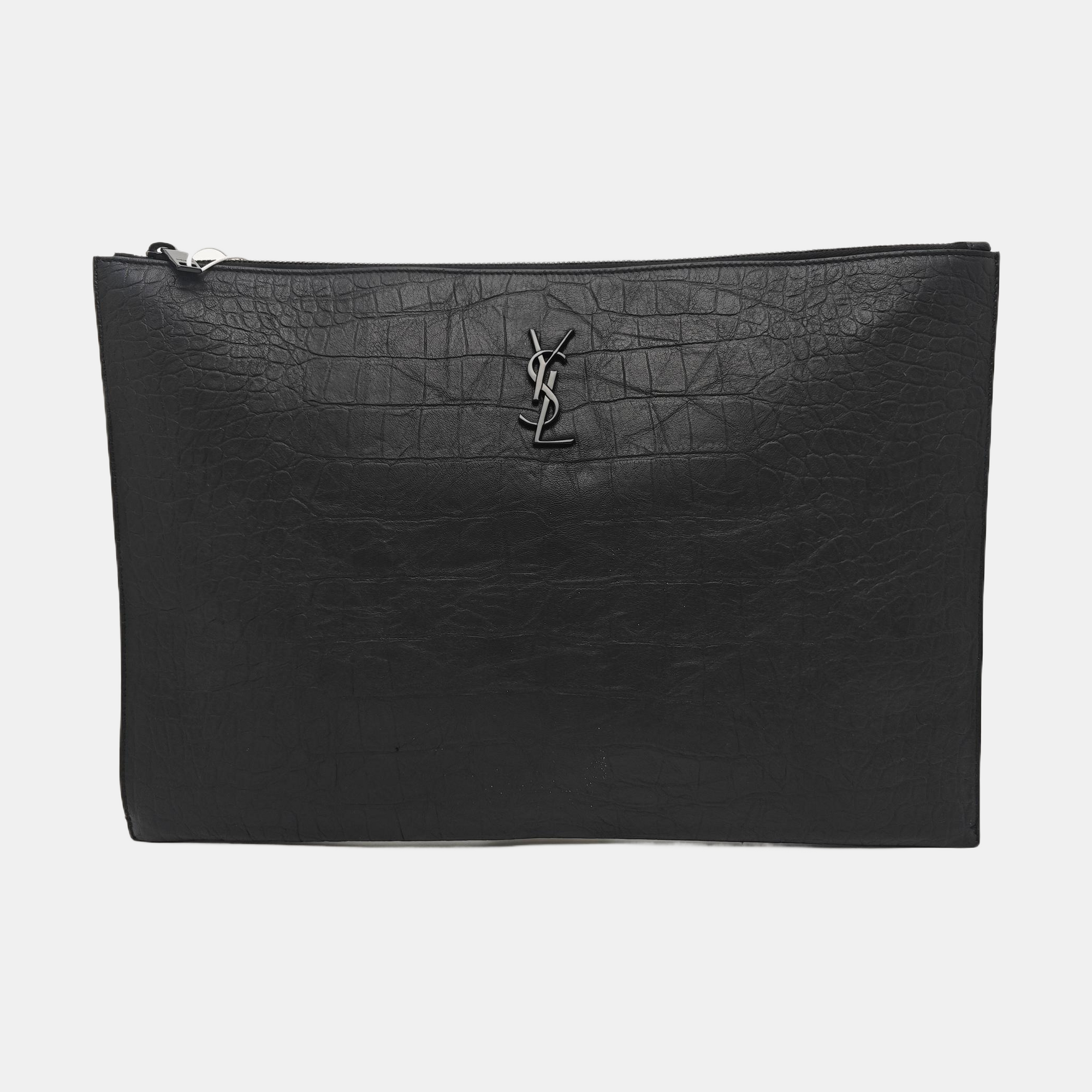 CASSANDRE Large Calfskin Black