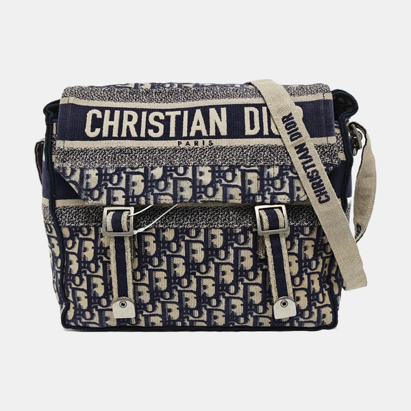 Diorcamp Large Oblique Canvas Blue