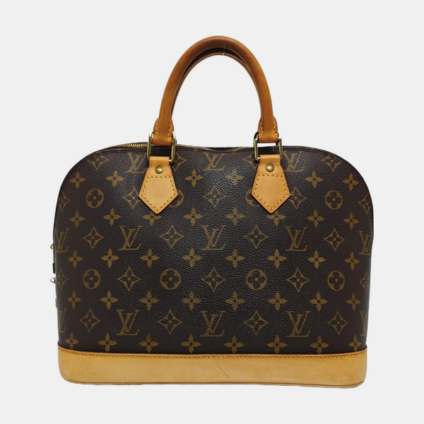 ALMA PM Monogram Coated Canvas Brown