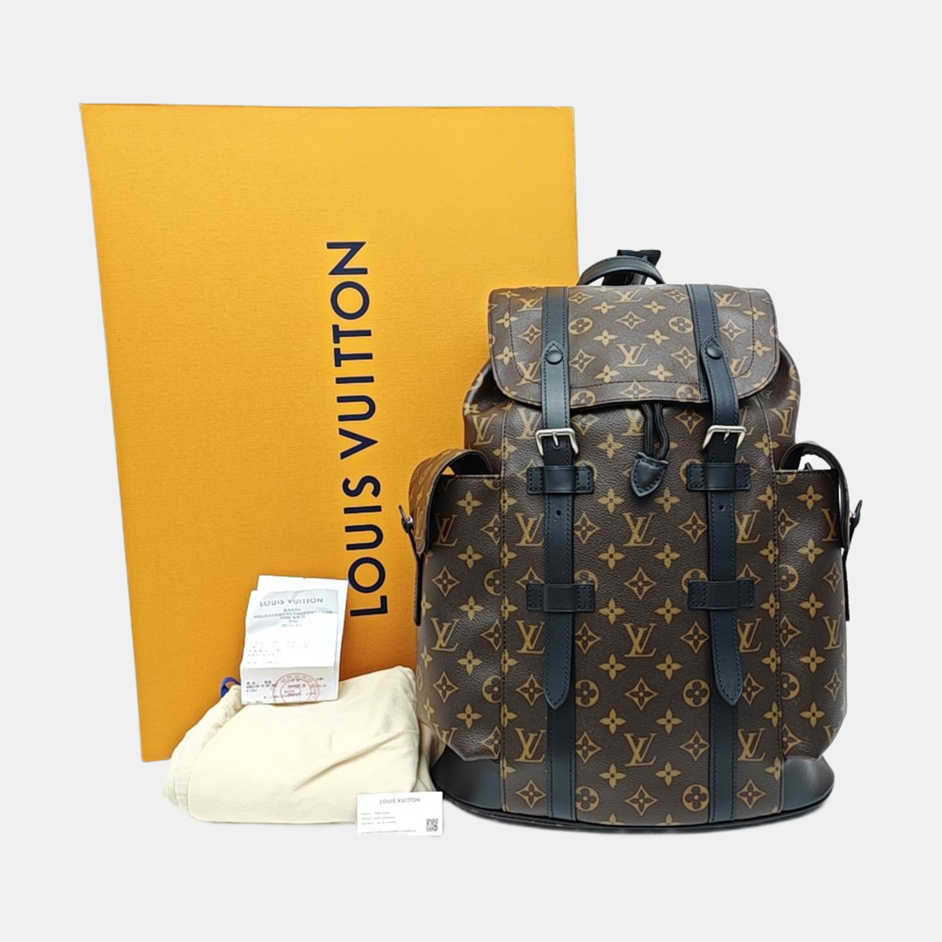 CHRISTOPHER PM Monogram Coated Canvas Brown