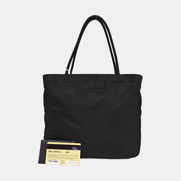 Nylon Tote Bag Black