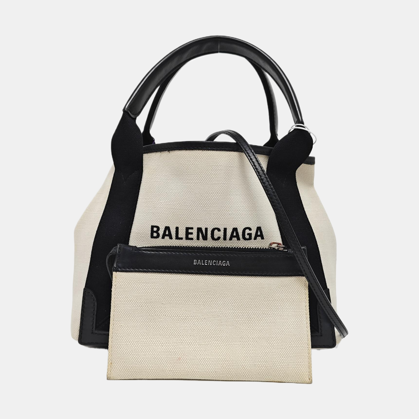 Navy Mini Canvas Beige