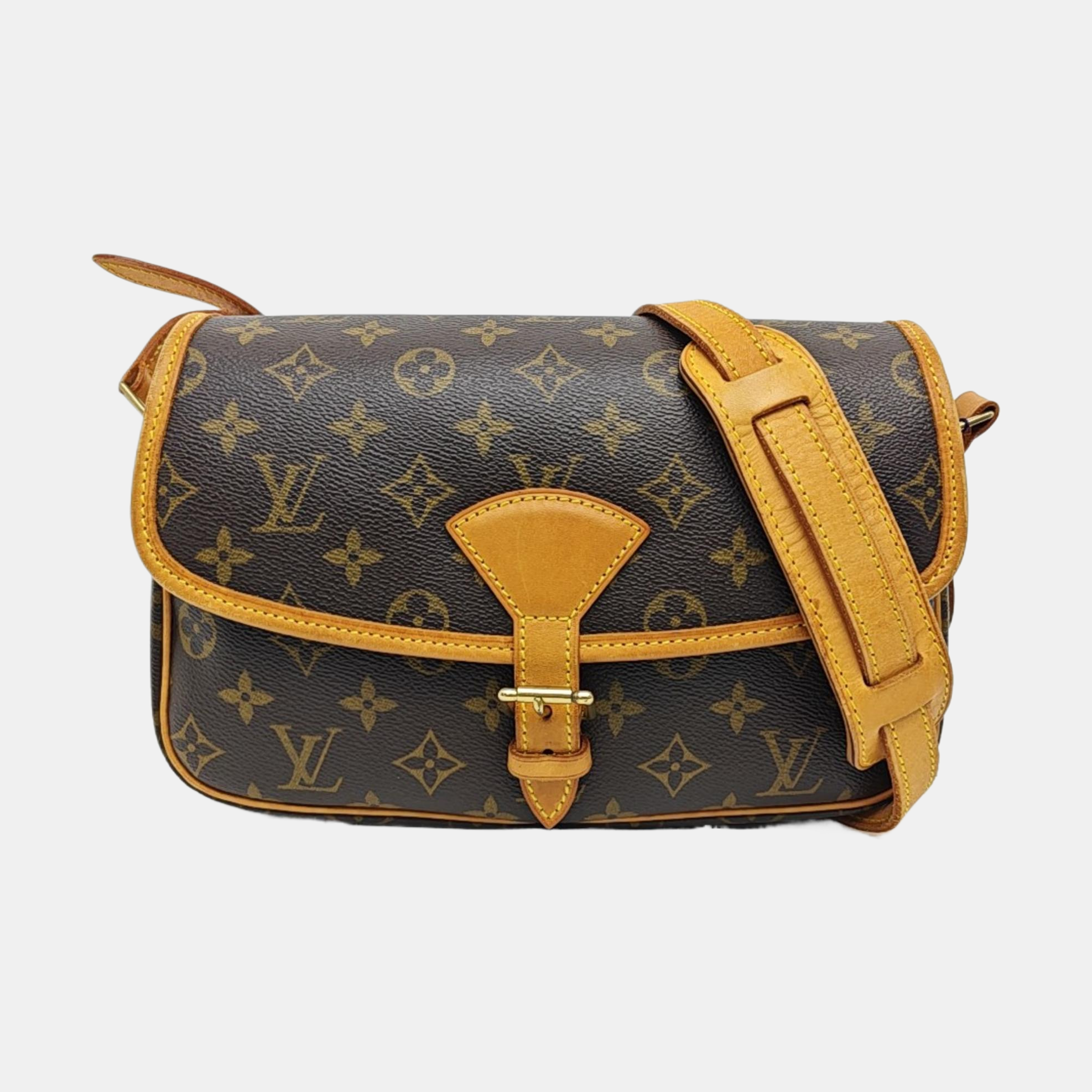 SOLOGNE PM Monogram Coated Canvas Brown