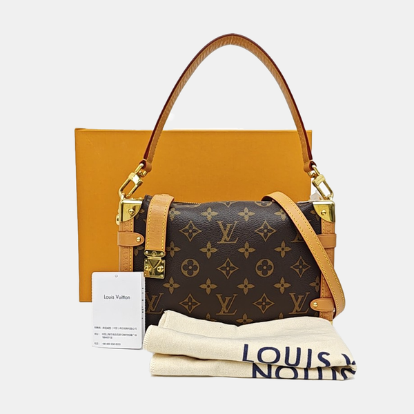 SIDE TRUNK MM Monogram Coated Canvas Brown