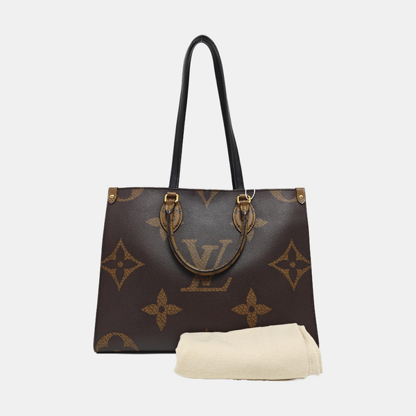 ONTHEGO MM Monogram Coated Canvas Brown