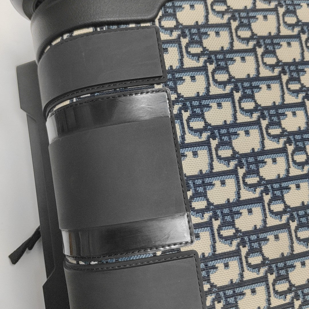 Diortravel Mini Oblique Fabric Blue