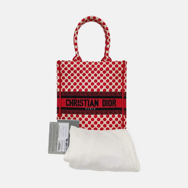 Authenticated pre-owned  Book Tote Oblique Canvas Red - Tote Bag at Looply
