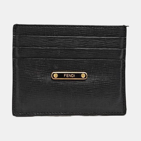 Monster Calfskin Black Card Holder