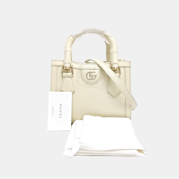 Diana Mini Calfskin White
