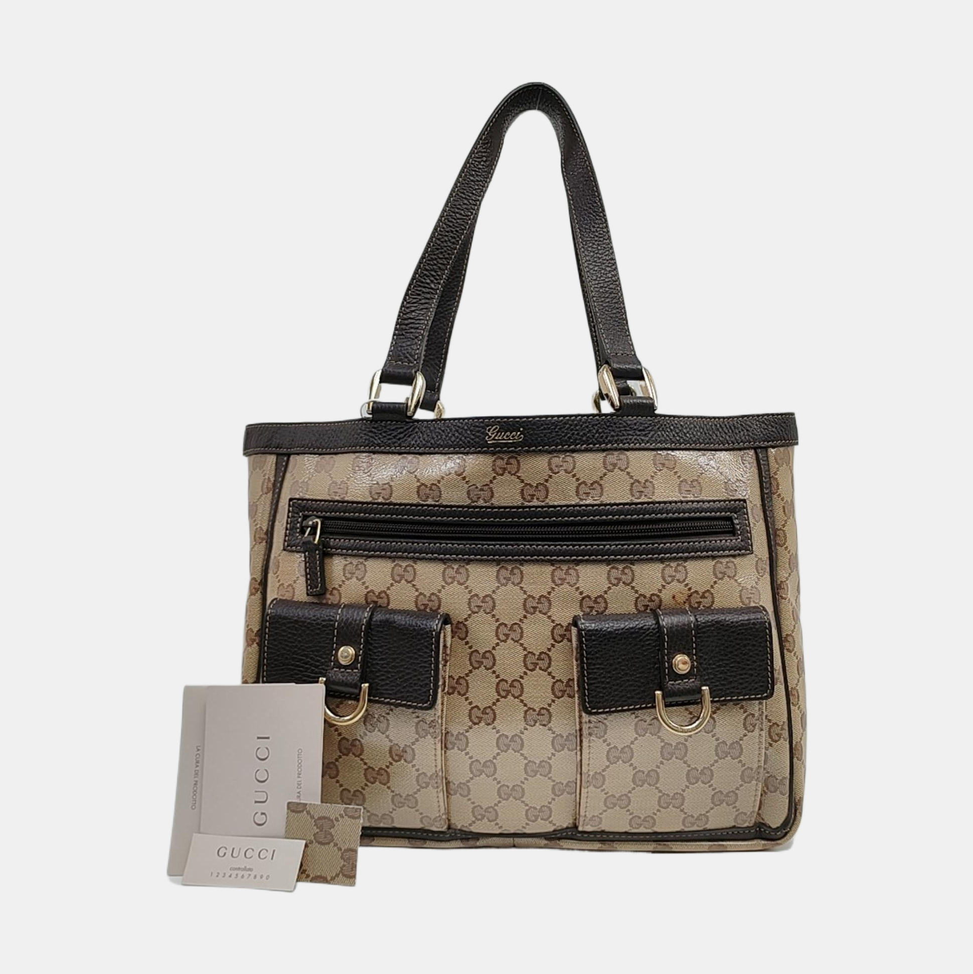 Monogram Coated Canvas Beige