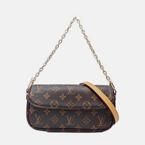 IVY Monogram Coated Canvas Brown