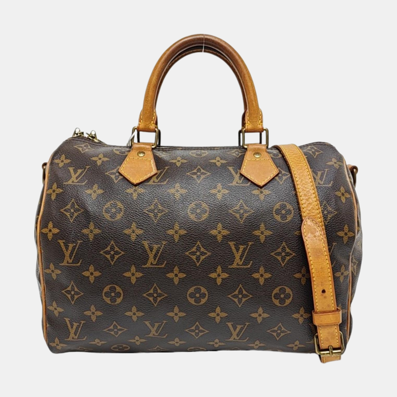 SPEEDY 30 Monogram Coated Canvas Brown