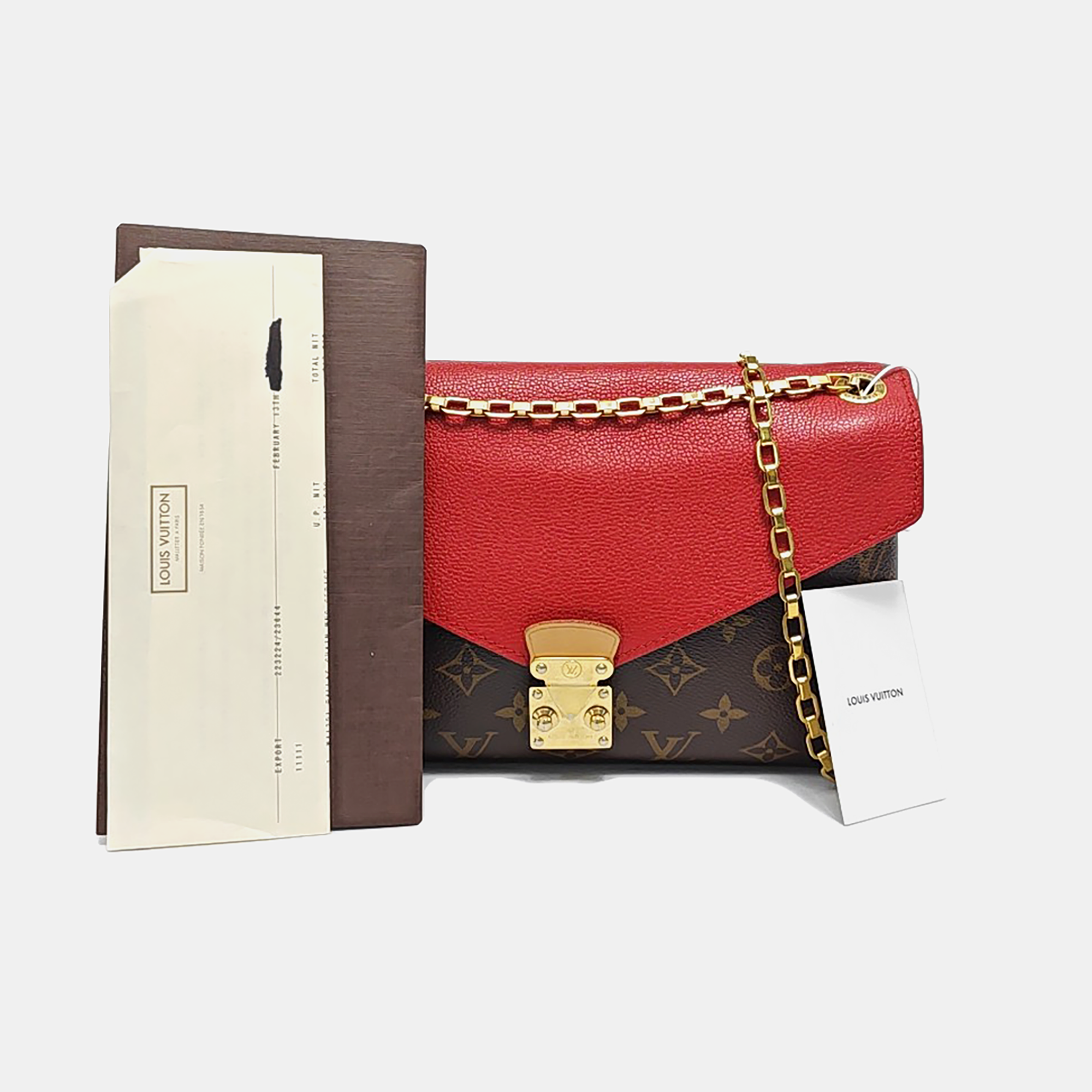 PALLAS Monogram Coated Canvas Brown