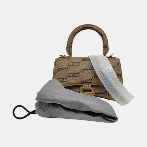 Hourglass XS Coated Canvas Brown