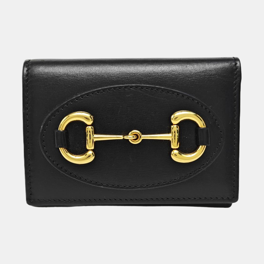 Horsebit 1955 Mini Calfskin Black Wallet