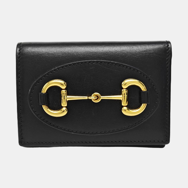 Horsebit 1955 Mini Calfskin Black Wallet
